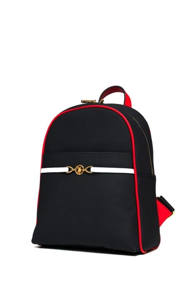 U.S. Polo Assn. Kadın Sırt Çanta Lacivert-Beyaz-Kırmızı Us25240 - Resim 3