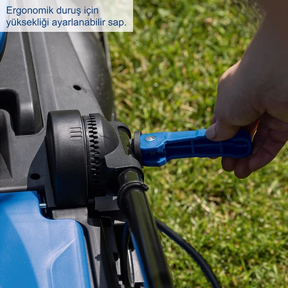 Scheppach BC-MP380 2x4 Ah Akülü Çim Biçme Makinesi - 5911414400 - Resim 2