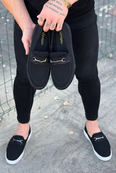 Kömür Triko Babet Erkek Casual Ayakkabı - Resim 4