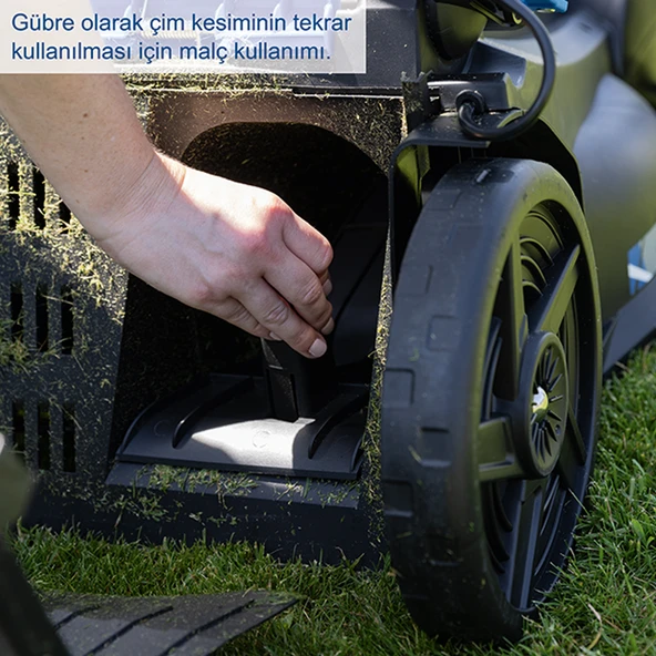 Scheppach BC-MP430 2x4 Ah Akülü Çim Biçme Makinesi - 5911415400 - Resim 5