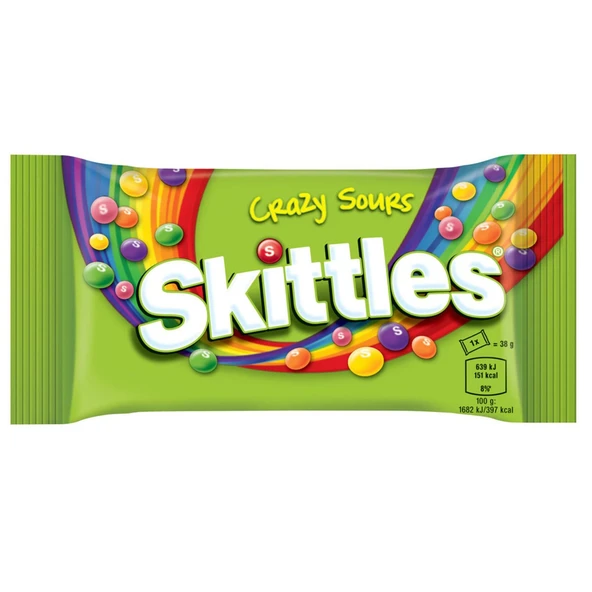 Skittles Yumuşak Draje 38 gr Meyveli ve Ekşili 12 li Karma Paket - Resim 2
