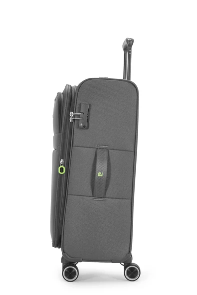 Pierre Cardin 2'li Valiz Seti Orta Ve Kabin Boy Lüx Kumaş Valiz Antrasit 04pc6000 - Resim 4