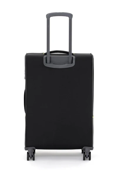 Pierre Cardin Ultra Light Hafif Lüx Kumaş Orta Boy Valiz Siyah 04PC8200 - Resim 2