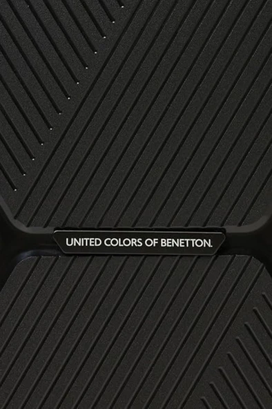 Benetton Orta Boy %100 Polipropilen Valiz Siyah Bnt3000 - Resim 6