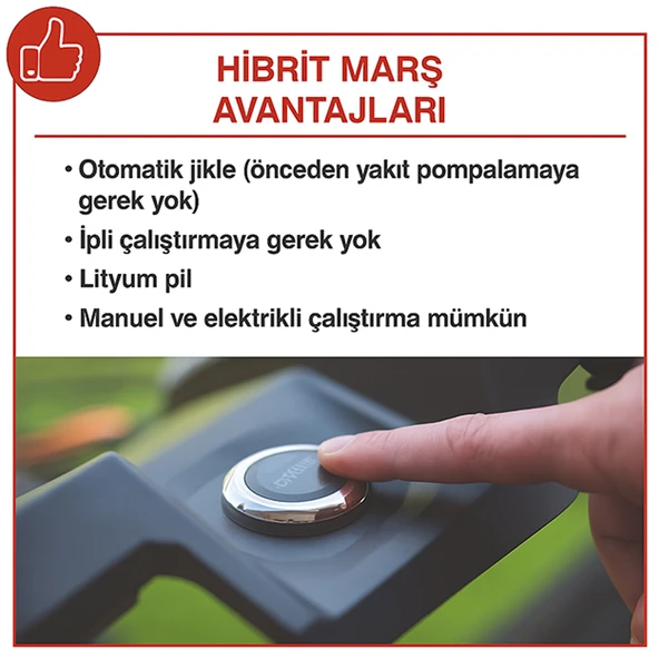 Scheppach MS225-53E Benzinli Çim Biçme Makinesi - 59112459969 - 3