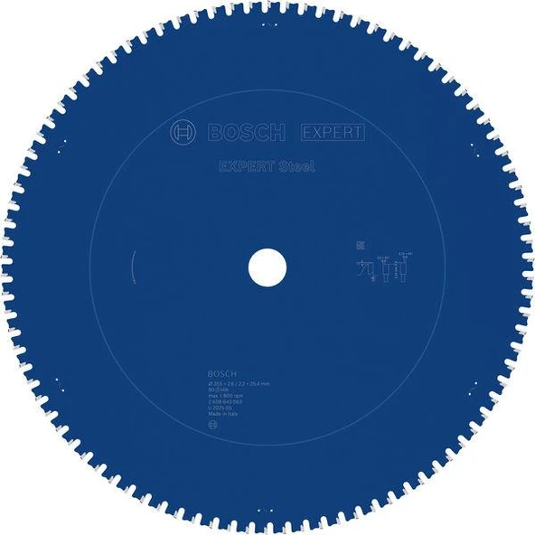 Bosch EXST Daire Testere 355x25,4mm 90 D G - Resim 2