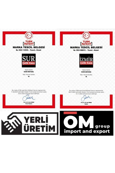 SUR  ÇELİK PARA KASALARI 55 cm Para Çekmeceli Çelik Kasa - Resim 5