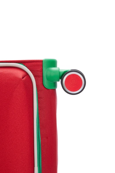 Benetton Kabin Boy Kumaş Valiz Kırmızı Bnt2200 - Resim 8