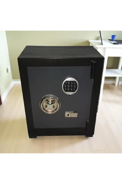 SUR  ÇELİK PARA KASALARI Şifreli Gizli Bölmeli Para Kasası 55 Cm - Resim 2