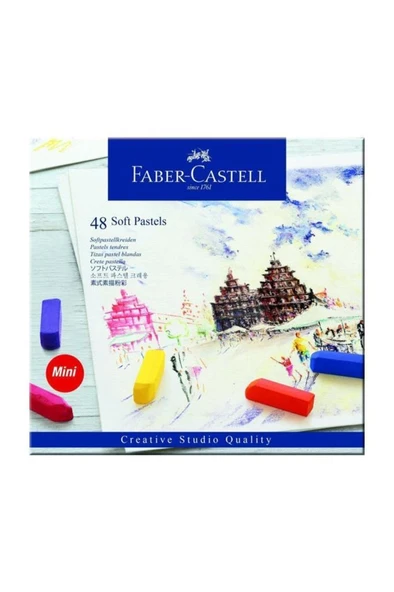 Faber Castell Creative Studio Mini Toz Pastel Boya (Soft) 48 Renk Yarım Boy (5175128 ürün görseli