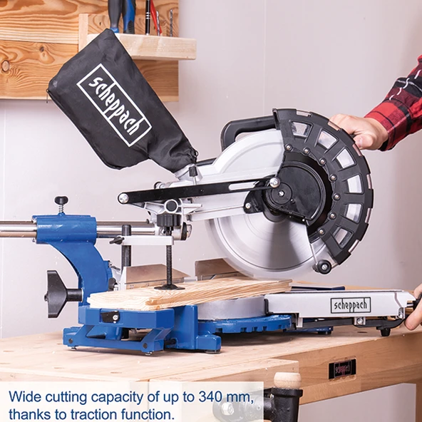 Scheppach HM254 Gönye Kesme Makinası 254 mm 2200 Watt - 5901216901 - 2