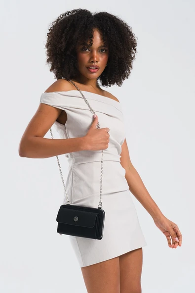 U.S. Polo Assn. Çapraz Askılı Kadın Çanta Siyah Us25255 - Resim 2