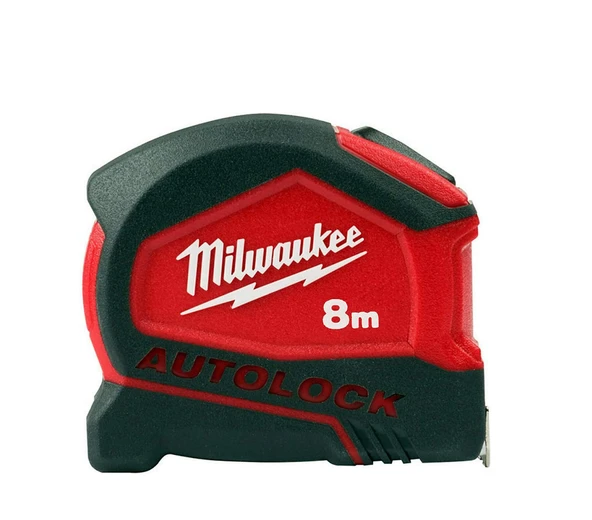 Milwaukee Ağır Hizmet Tipi Autolock Şerit Metre 8m - 4932464664