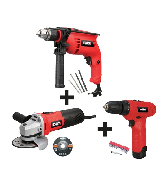 Attlas Eco Set 3G Li Darbeli Matkap + Taşlama + Vidalama - A0602027