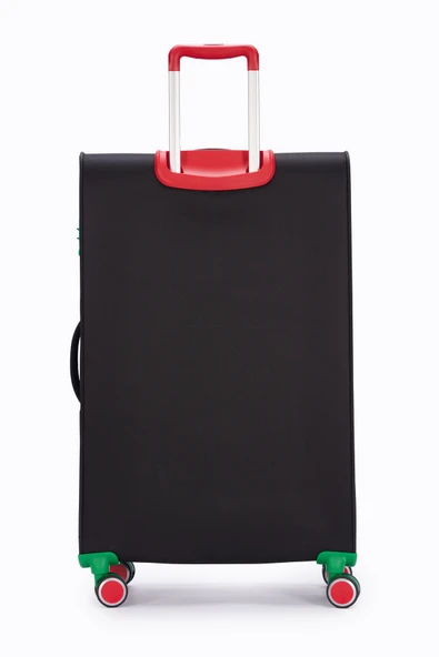 Benetton Büyük Boy Kumaş Valiz Siyah Bnt2800 - Resim 2