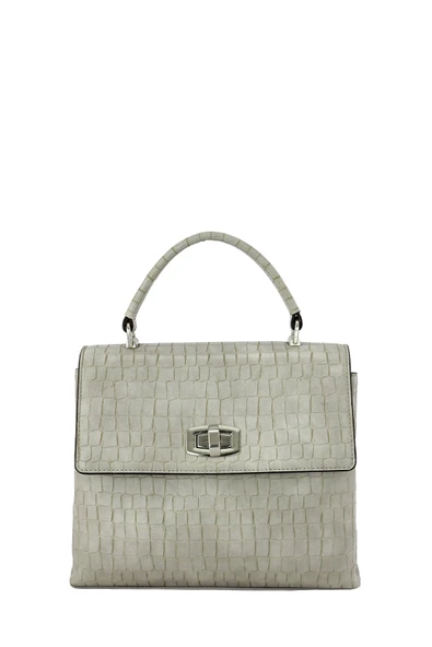 Kriste Bell Kadın Çanta Kroko Gri 7145 ürün görseli