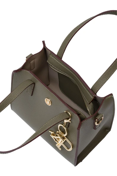 U.S. Polo Assn. Çapraz Askılı Kadın Çanta Haki Us25187 - Resim 7