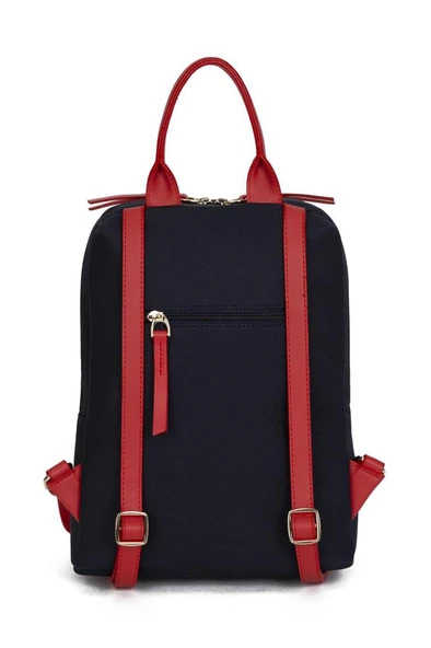U.S. Polo Assn. Kadın Sırt Çanta Lacivert-Kırmızı 23us8005 - Resim 3
