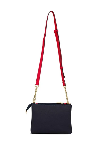 U.S. Polo Assn. Çapraz Askılı Kadın Çanta Lacivert-Kırmızı Us25253 - Resim 4