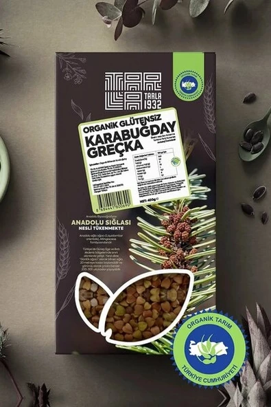 TARLA ORGANİK GLUTENSİZ KARABUĞDAY GREÇKA 400 G ürün görseli 1
