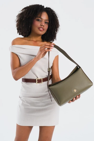 U.S. Polo Assn. Çapraz Askılı Kadın Çanta Haki Us25203 - Resim 2