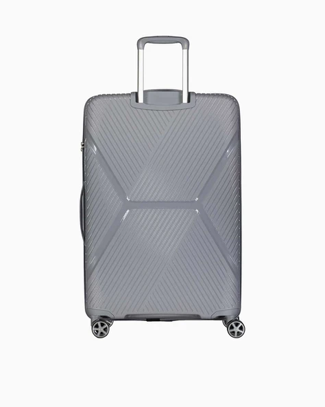 Benetton Büyük Boy %100 Polipropilen Valiz Gri Bnt3000 - Resim 3