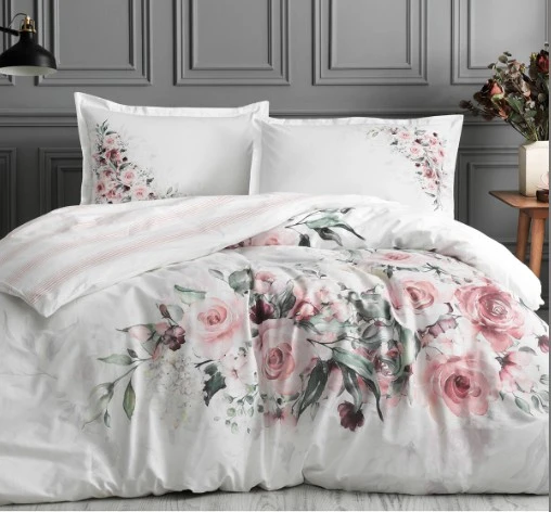 Özdilek Marco Rosa Beyaz Tek Kişilik %100 Pamuk Nevresim Takımı - 2