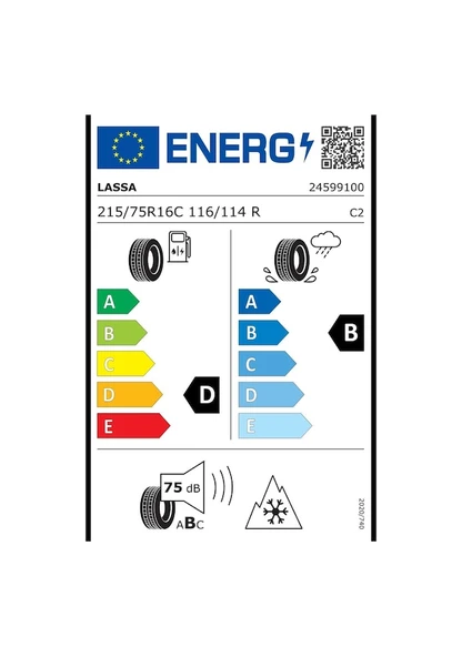 Lassa 215/75 R16C 116/114R Wintus 2 Kış Lastiği 2025 - 2