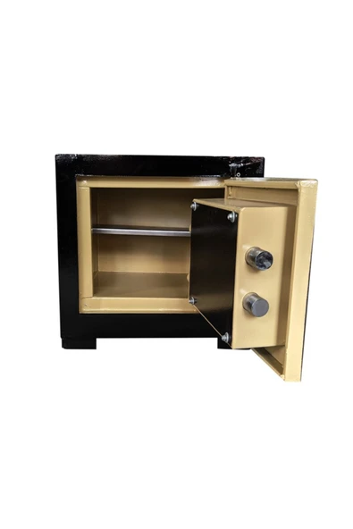 SUR  ÇELİK PARA KASALARI  Şifreli Çelik Para Kasası Siyah Bordo Özel Boya Kaliteli 40 Cm. 45 Kg - Resim 2