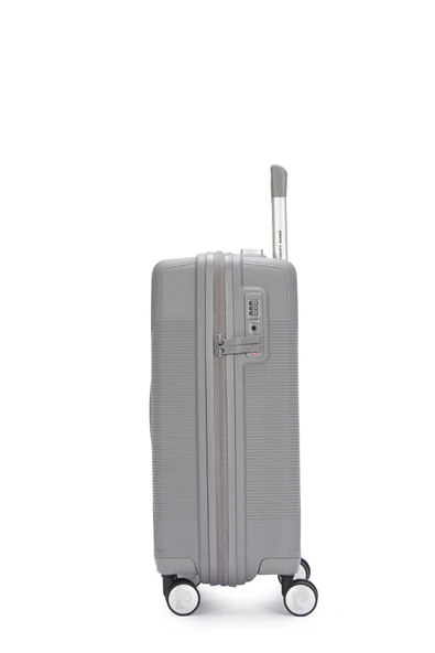 Pierre Cardin Kabin Boy %100 Polipropilen Valiz Gri 04PC7080 - Resim 2