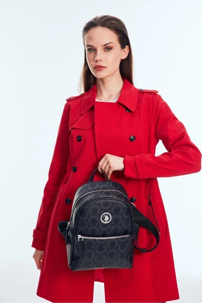 U.S. Polo Assn. Kadın Sırt Çanta Siyah Us25173 - Resim 2