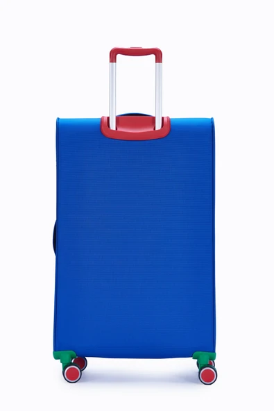 Benetton Büyük Boy Kumaş Valiz Saks Mavi Bnt2800 - Resim 2