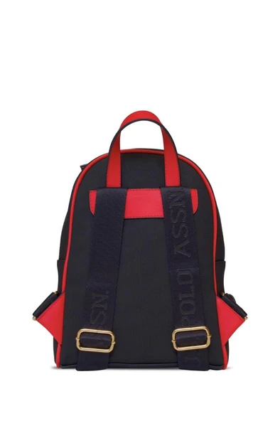 U.S. Polo Assn. Kadın Sırt Çanta Lacivert-Kırmızı Us25276 - Resim 6