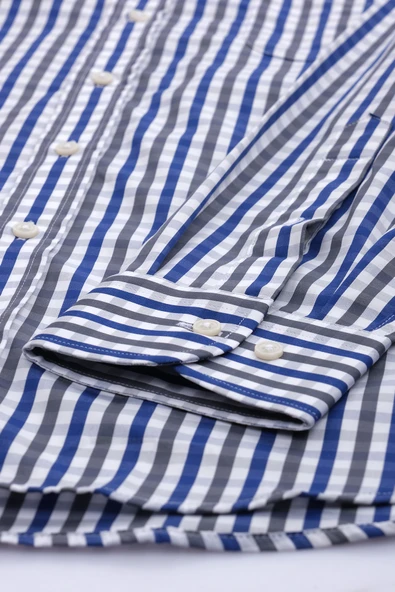 Giant Erkek Uzun Kol Kareli Gömlek - Minimalist Stil - 5