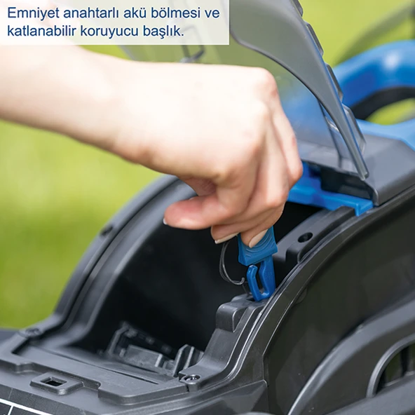 Scheppach BC-MP320 1X4.0 Ah Akülü Çim Biçme Makinesi - 5911413403 - Resim 2