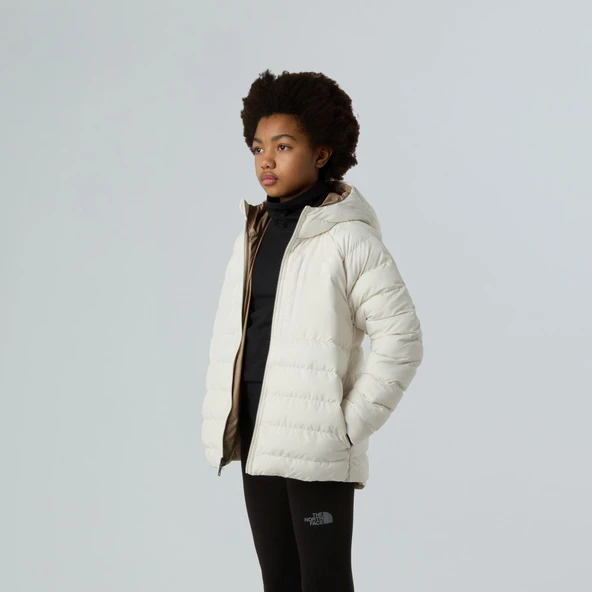 The North Face PERRITO Kapşonlu İki Tafaflı Kız Çocuk Ceketi NF0A88UEQLI1 - Resim 2