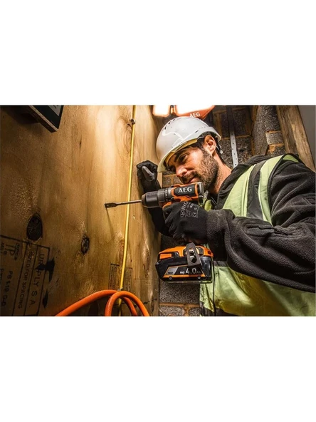 Aeg BSB 18SBL2-202C 2x2.0Ah Çift Akülü Darbeli Matkap - 4935480058 - 4