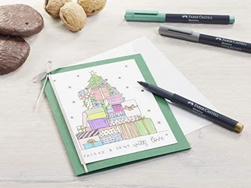 Faber-Castell Metalik Markör 12'li Set - Resim 2