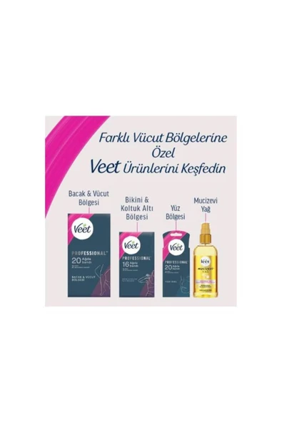 Veet Professyonel Ağda Bandı Hassas Promo 20'li - Resim 6
