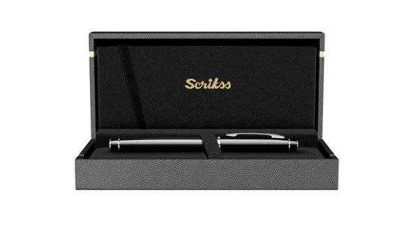 Scrikss 35 Dolma Kalem Siyah Krom - Resim 2