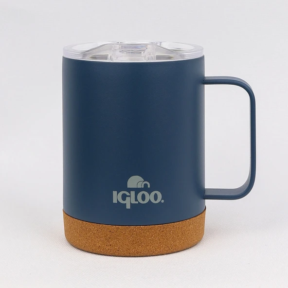 Igloo Cork Mug 350ml-MAVİ - 6