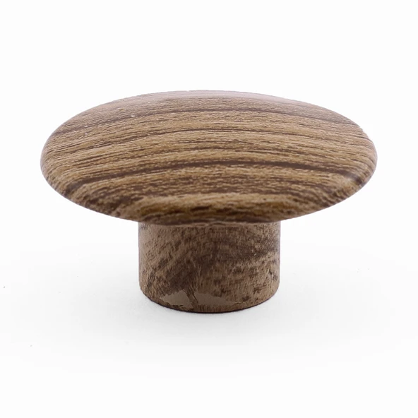 Tek Vidalı Dış Bükey Plastik Düğme Kulp Kubik Doğal Meşe Mobilya Dolap Çekmece Kulpu Kulbu - Resim 6