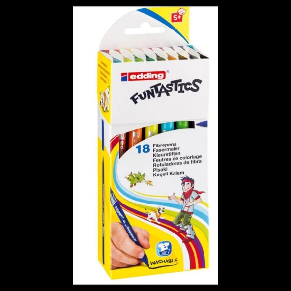 Edding Funtastics Keçe Uçlu Kalem İnce 18'Li Set - Resim 2