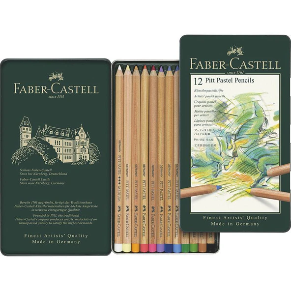 Faber Castell Pitt Pastel Boya Kalemi 12 Renk ürün görseli
