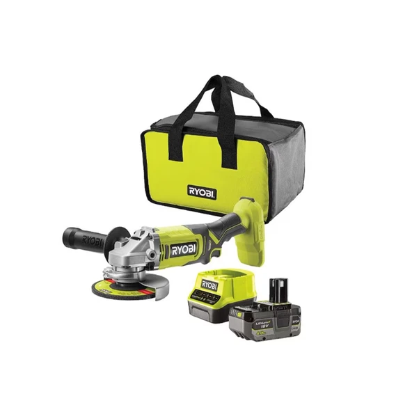 Ryobi RAG18125-1C40S 1x4.0Ah Tek Akülü Avuç Taşlama 125 mm- 5133005643 - Resim 2