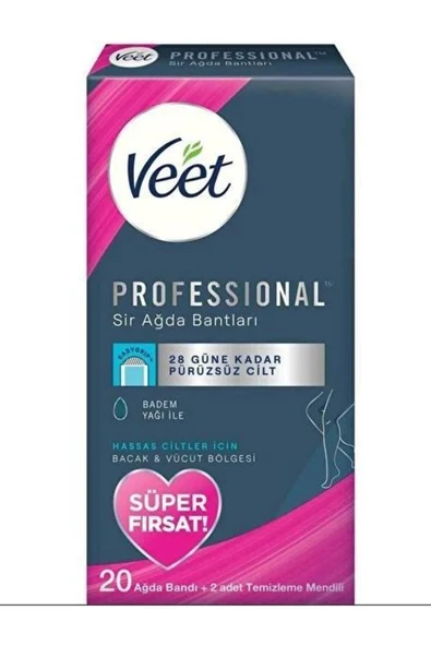 Veet Professyonel Ağda Bandı Hassas Promo 20'li - Resim 2