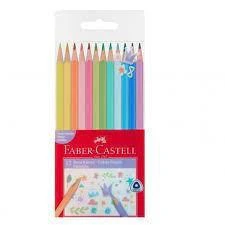 Faber-Castell Pastel Renkler Üçgen Kuru Boya 12'li ürün görseli