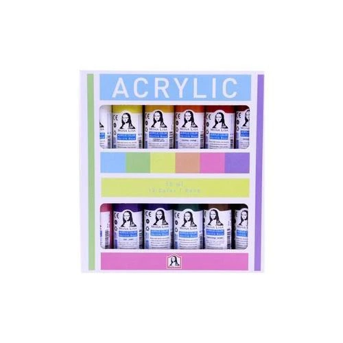 Südor Mona Lisa Chalky Akrilik Boya Seti 12 Renk x 70 ml ürün görseli