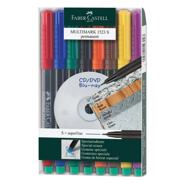 Faber-Castell Permanent (S) 8'li Takım ürün görseli