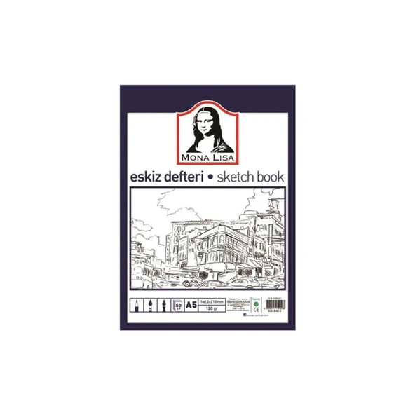 Mona lisa Eskiz Defteri A5 50 Yaprak ürün görseli